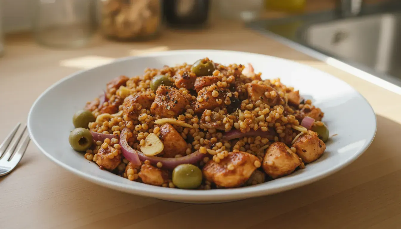 Millet and Chicken Miso Pan