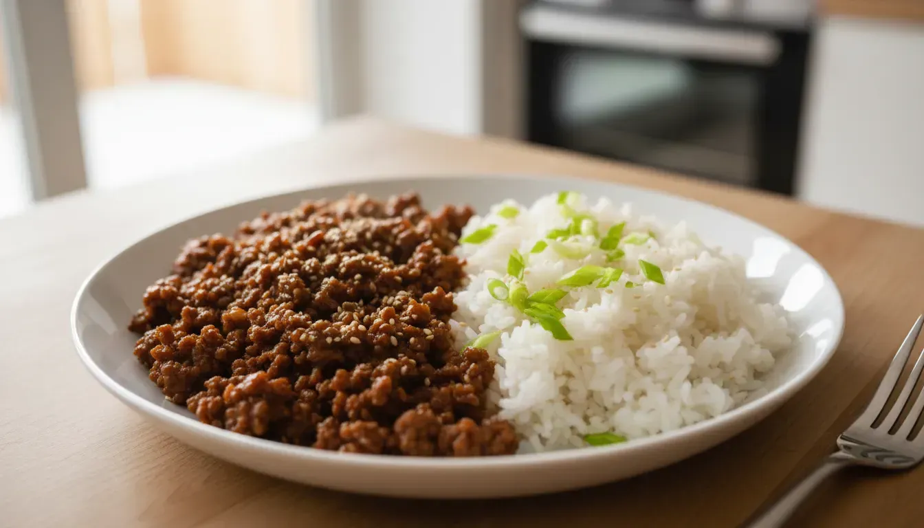 Korean Beef Bowl with Rice