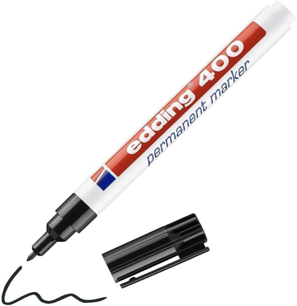 edding 400 Permanent Marker Pen - Black - 1 Pen - Fine