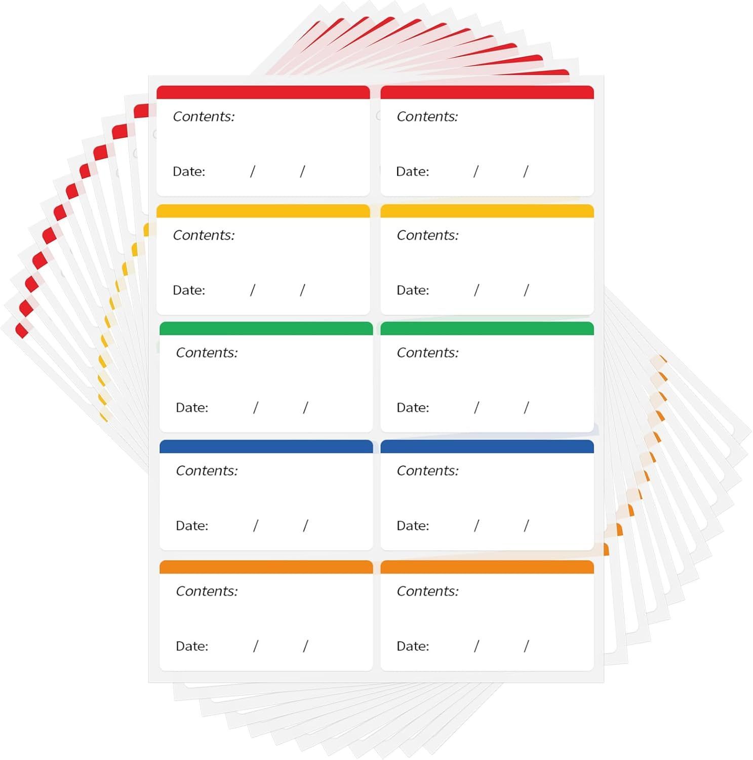 luckaide 240 Pcs Freezer Labels - Removable Freezer