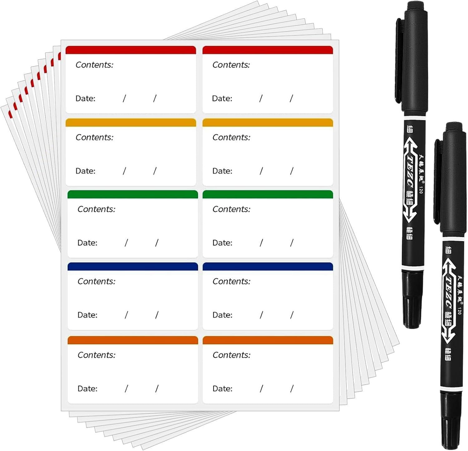 150 Pcs Colorful Adhesive Labels for Frozen
