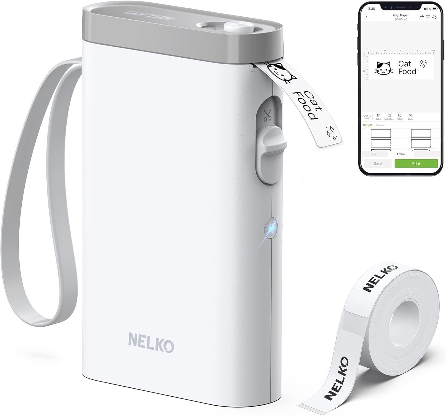 Nelko Label Maker P21 Portable Bluetooth Sticker