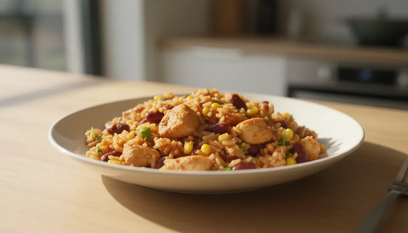 Mexican Rice with Chicken and Beans