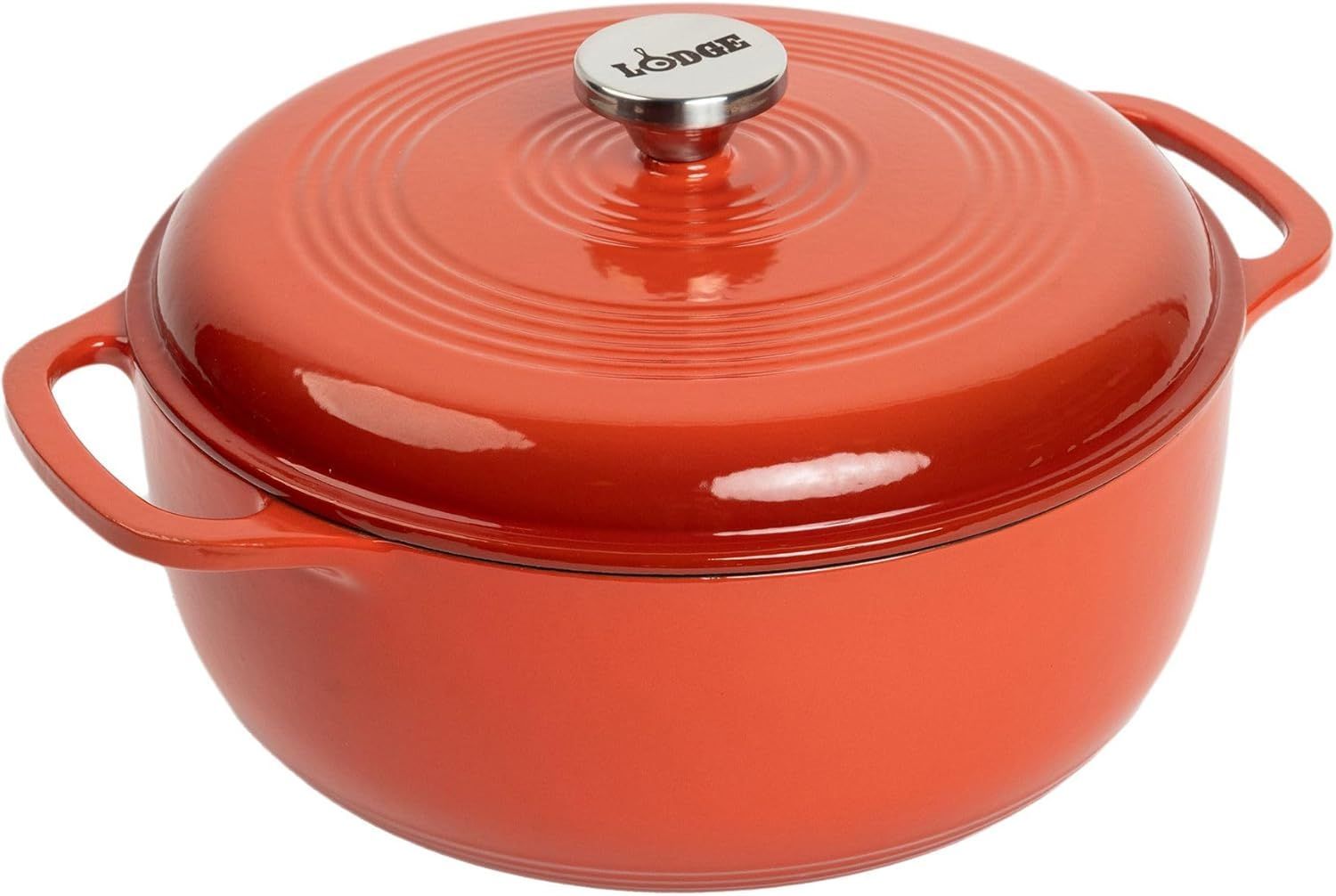 Lodge 6 Quart Enameled Cast Iron Dutch Oven