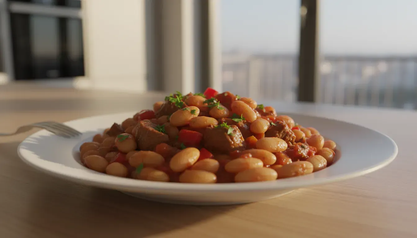 Turkish White Bean Stew with Beef