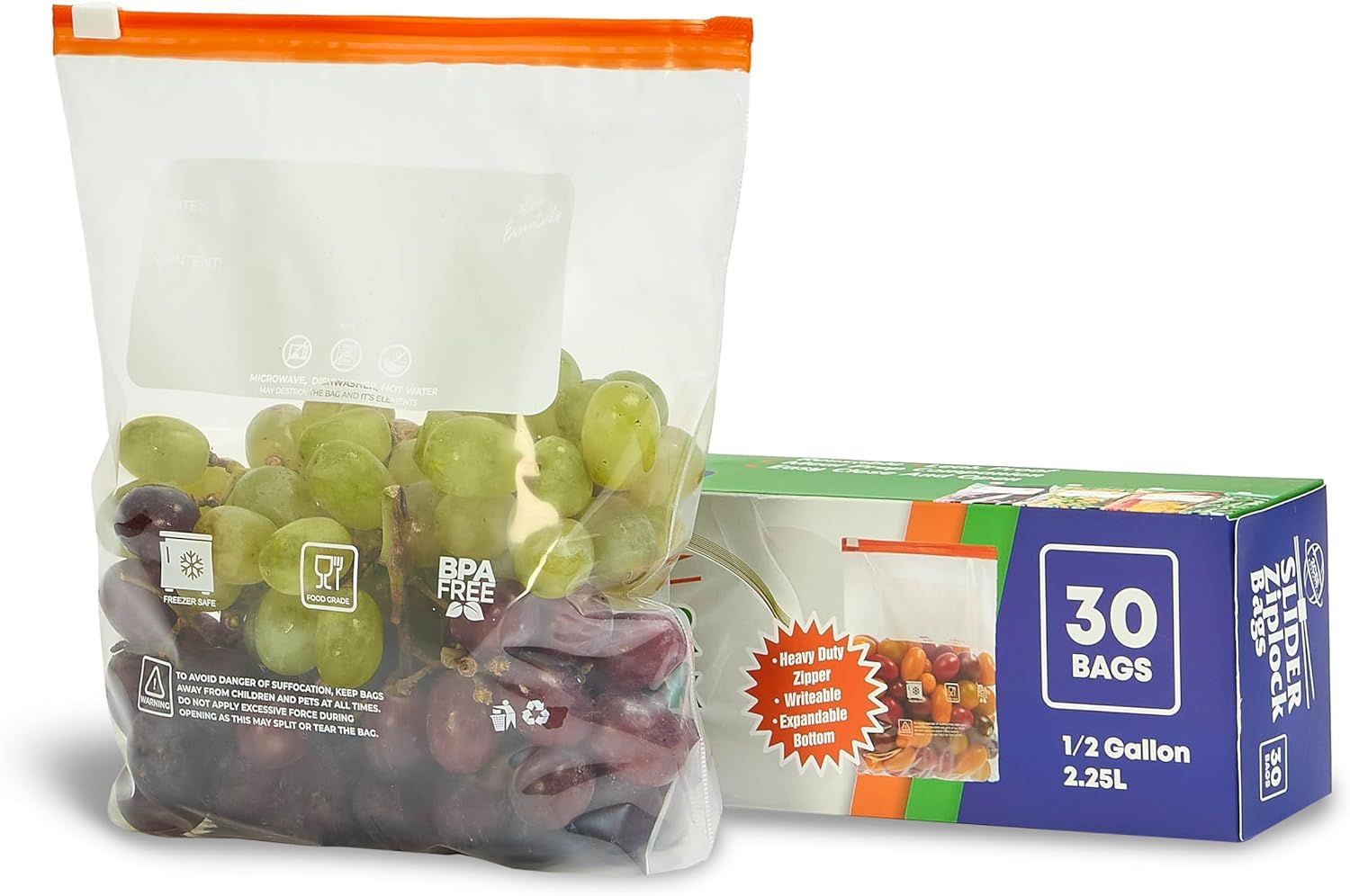 2Cee Essentials Medium Slider Ziplock Bags (30pcs