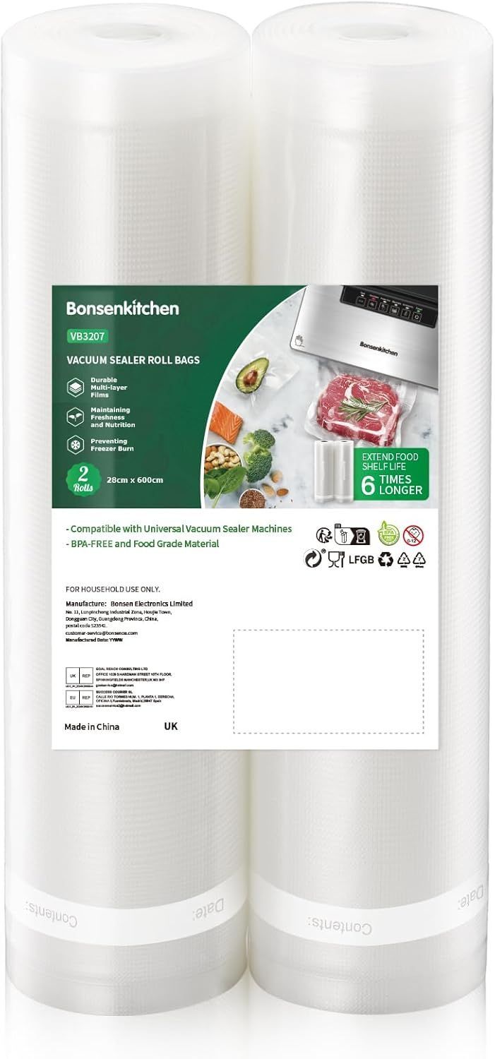 Bonsenkitchen Vacuum Sealer Rolls Bags