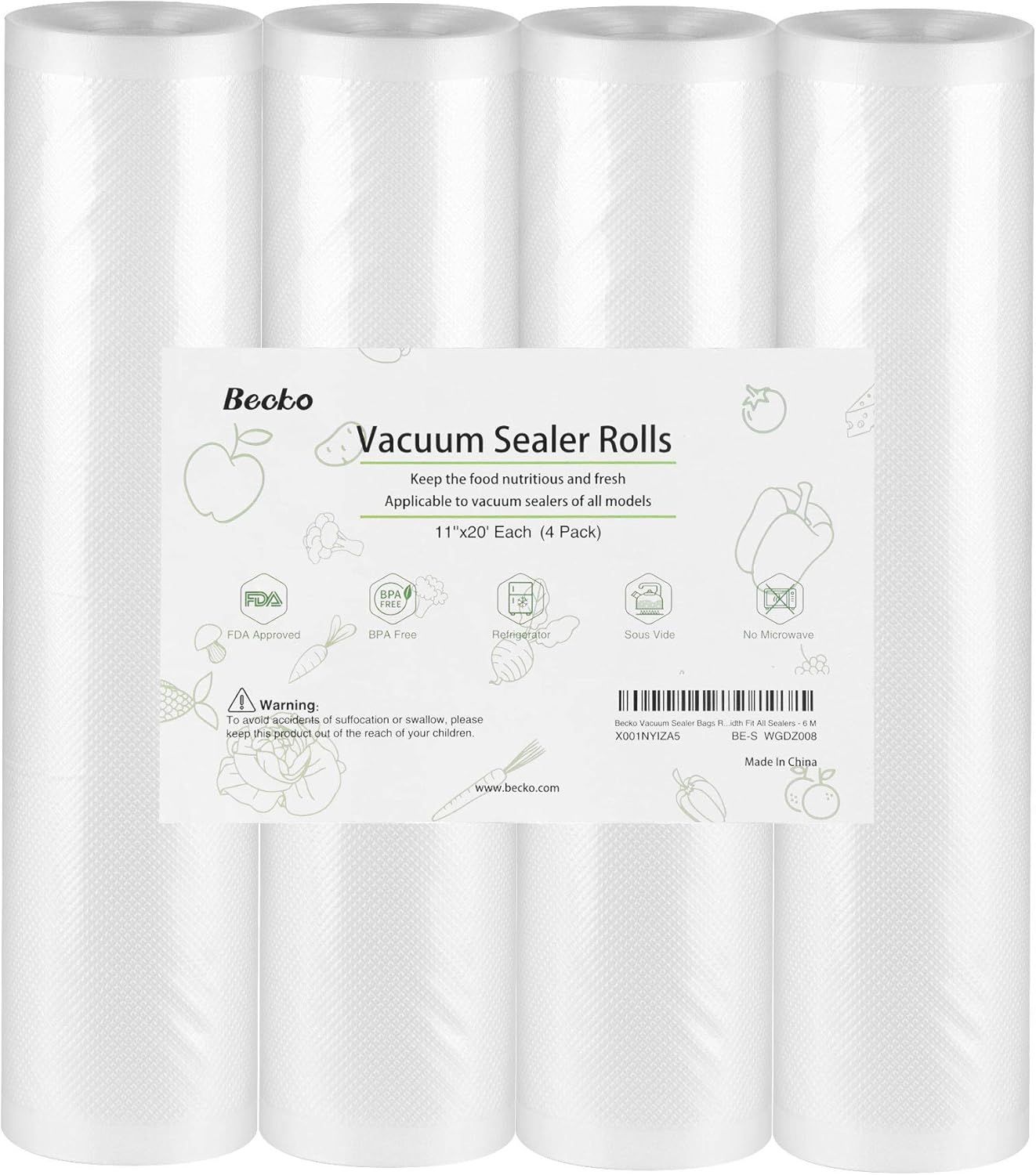 Becko US Vacuum Sealer Rolls for